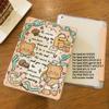 For iPad Air5 Case Cartoon Butter Bear Pattern iPad Smart Tri-Fold Case for iPad Air6 11 13 Pro2024 11 13 Pro2021 2018 12.9 with Pencil Holder