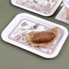 Пластиковый поднос Ru Han с цветочным узором