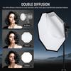 NEEWER 65cm Octagonal Softbox, Bowens Mount, Quick Setup, Foldable, with Diffuser/Grid/Bag, Compatible with Parabolic Softboxes: Aputure 120d, Godox S