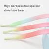 1 Pair of Flat Shoes Colorful Gradient Shoelace Elastic Shoe Laces for Children Adult Sports Shoes Lace Length 80/100/120/140cm
