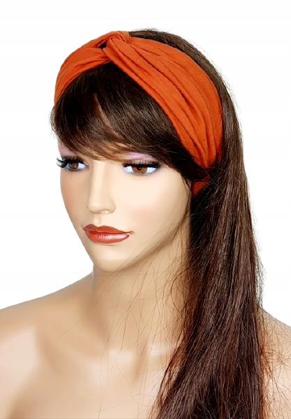 Copper Women' Headband 056 Made of Bamboo - Shaped Spring Summer