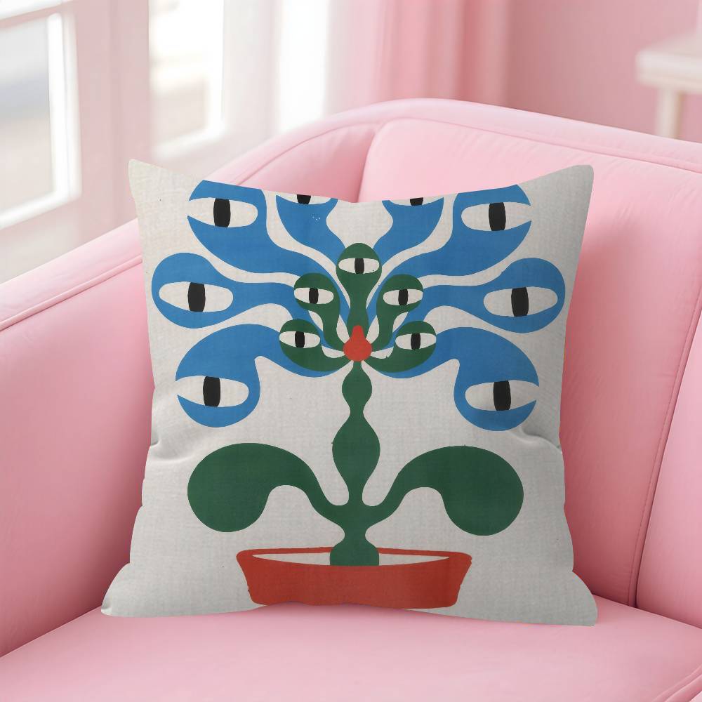 Art Alex Khabbazi Japanese Cushion Cover Inches Farmhouse Decor Home Throw Pillow Covers for Couch Decorations