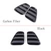 For Fiat 500 Abarth 595 695 2016-2024 ABS Carbon Fiber/Black Rear Tail Light Cover Decorative Sticker Car Exterior Accessories