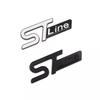 KFLV8 2pcs 3D  ST-Line metal automotive stickers for the  middle grill rear and fender, applicable to Ford  car serials