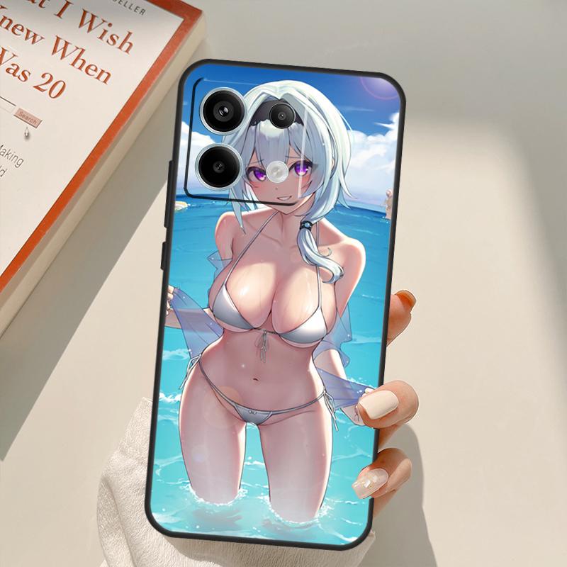 Genshin Impact Sexy Cute Girl Funda For Xiaomi Redmi Note 13 14 9 10 12 11 15 Pro Plus Case For Redmi 15 C 12C 13C 14C 10C