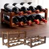 2/3 Tiers Wood Wine Rack Bottle Holders Kitchen Water Bottle Red Wine Shelf Cup Storage Shelf Pantry Bar Display Organizer Stand