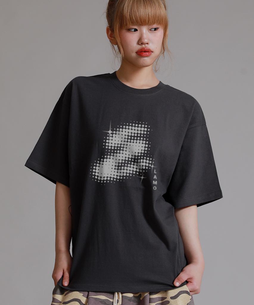 LIKE THE MOST Star One Oversized Short Sleeve T-Shirt 4 Colors