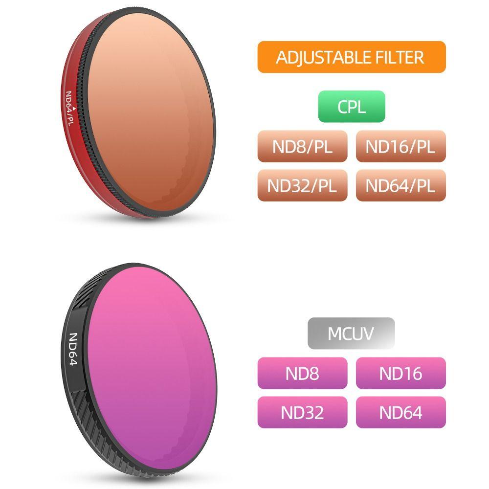 MCUV/CPL Lens Filters Optical Glass Lens Cover for DJI Osmo Action 5 Pro/Action 4 3