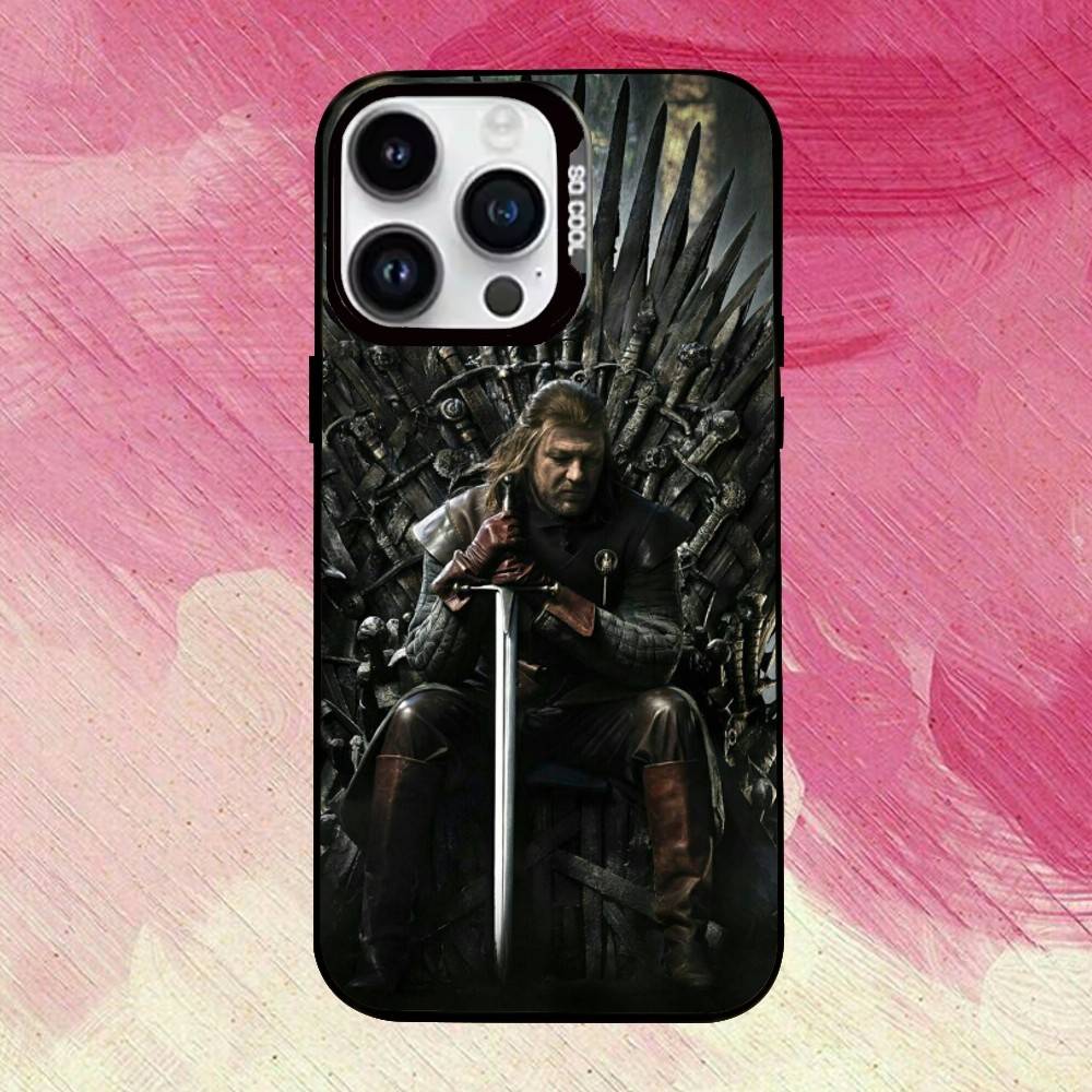 Игра Престолов Железный Трон Чехол для Телефона Для iPhone 17,16,15,14,13,12,11 Plus,Pro Max,Цветной Посеребренный Внутренний Чехол
