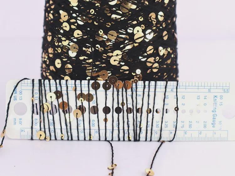 Siyue Украина ручная работа хлопок пайетки пряжа фантазийный бисер шерсть клубок