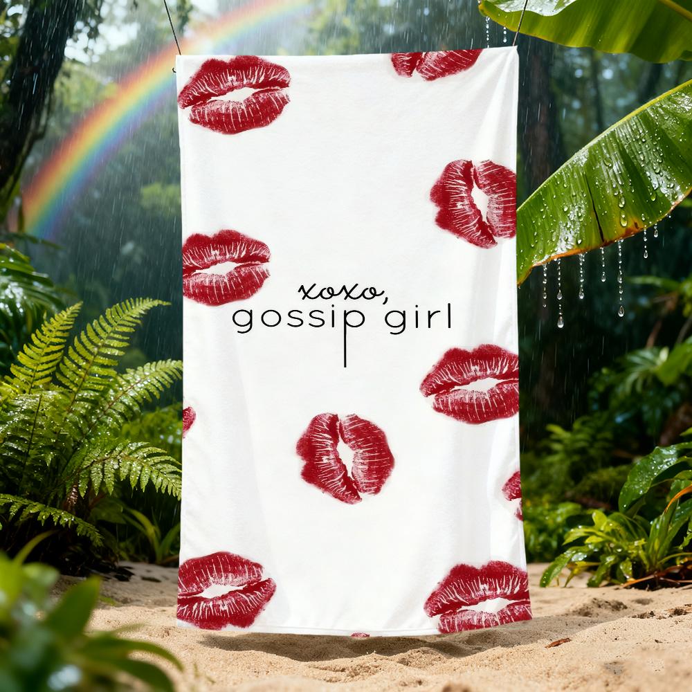 G-Gossip TV G-Girl Полотенце Пляжное Быстросохнущее Мягкое Бассейнные Полотенца Подарок для Путешествий Спортзал Душ Кемпинг спорт