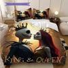1PC The Nightmare Before Christmas pattern Bedding Quilt Set Quilt Cover Pillowcase Home Decoration (1 * duvet cover + 2 * pillowcase, without core)