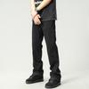 American Street Black Jeans Men's Spring and Autumn High Street Casual Straight-flare Pants