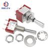 SH T80-T Series Flat Handle 6.35mm Panel Mount Mini Toggle Switch For RC Model Remote Controlller