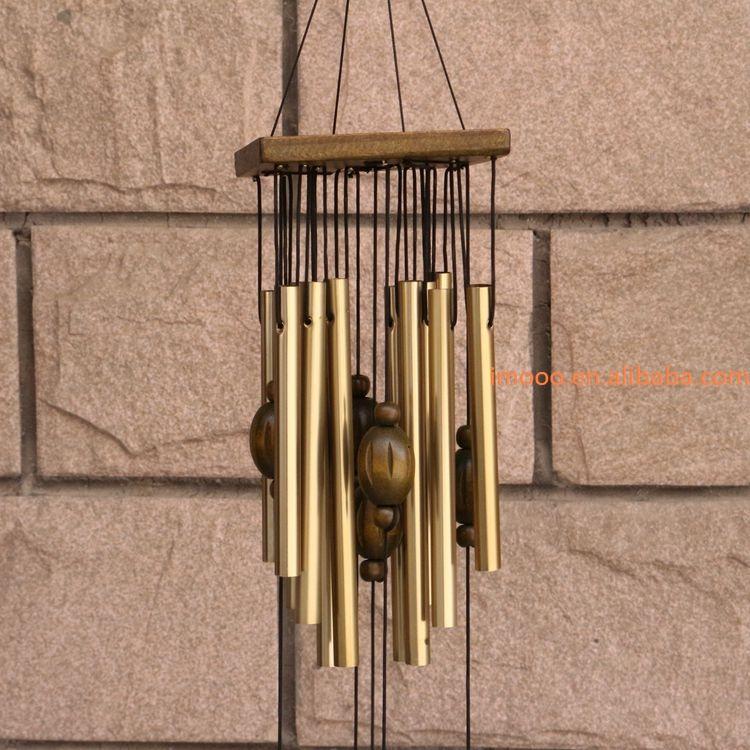 Factory Price Wind Chimes 66cm Hot Sales Metal Pipe Fan Wall Hanging Home Balcony Ornament Wind Chime Garden House Decoration