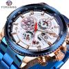Waterproof Multi-functional Mechanical Watch Men's Fashion Automatic Mechanical Watch GMT1137-21-A