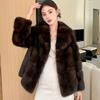 Women's Autumn And Winter High-end Imitation Mink Fur Coat Thickened And Loose Imitation Fur Coat