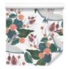 Flying Cranes and Flowers Wallpaper for Living Room and Bedroom 50x1000
