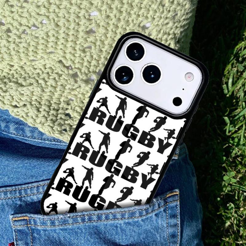 Чехол для телефона Спорт Регби Футбол Для iPhone 17 AIR 16 Pro Max 15 14 Pro 11 12 13 Ударопрочный Силиконовый Чехол