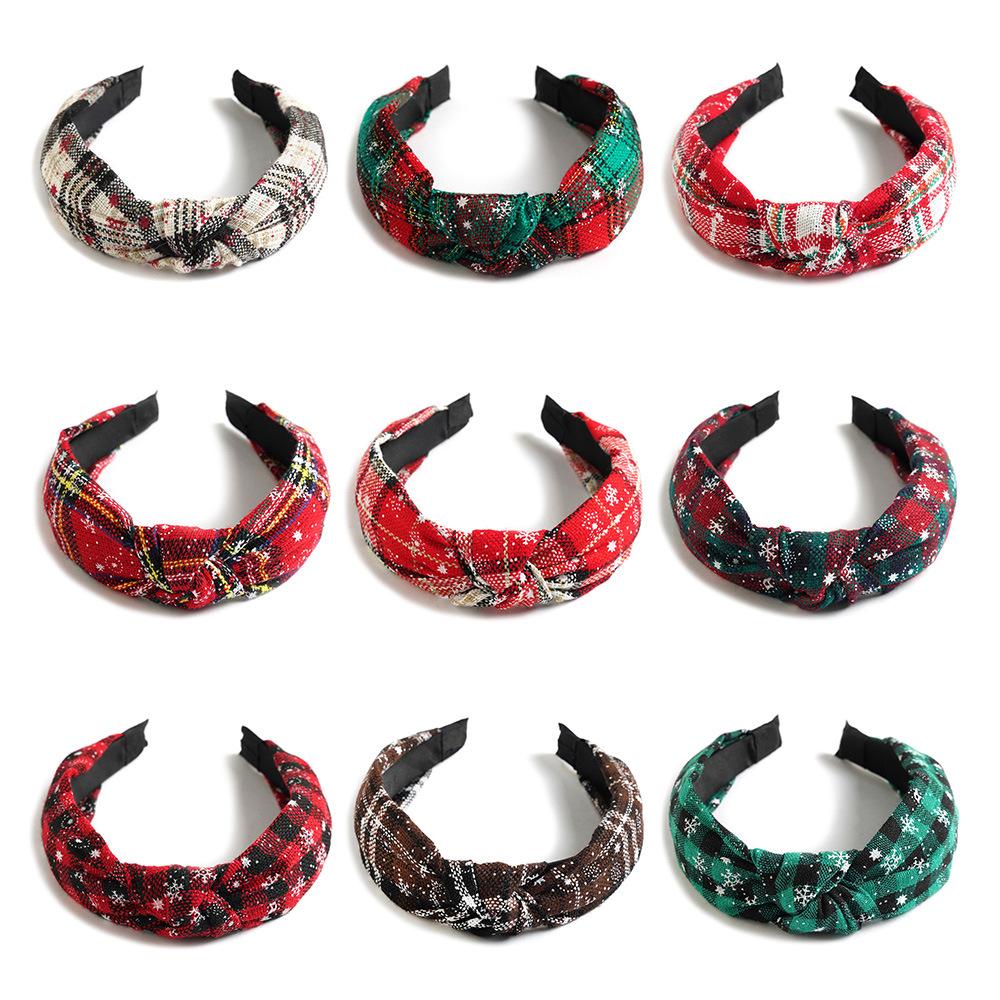 Christmas Headband Autumn And Winter Hair Hole Women'S Headband Christmas Head Buckle Embossed Hairpin Christmas Hair Accessories Headgear