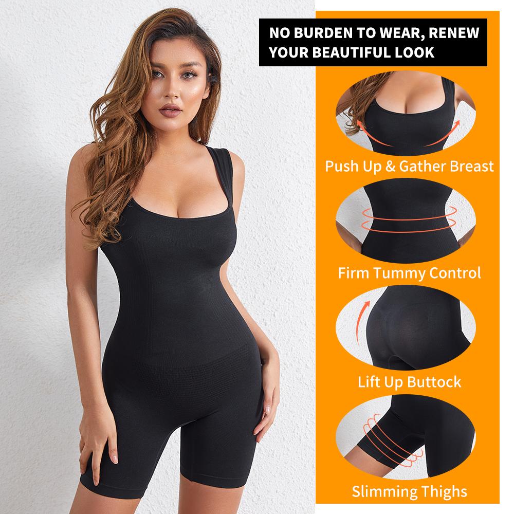 Women Shapewear Bodysuits Seamless Firm Control Full Body Shaper Compression Vest Thigh Slimmer Underwear Belly Girdle Shirts Slimming Tank Tops