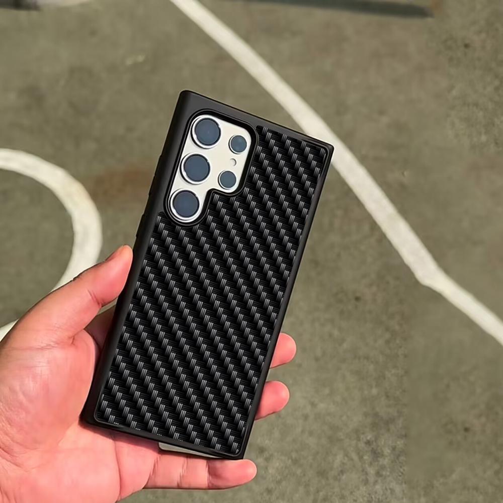 Чехол для телефона из углеродного волокна и кованого углеродного волокна Для SAMSUNG Galaxy S26 S25 S24 S23 S22 S21 S20 FE Plus Ultra