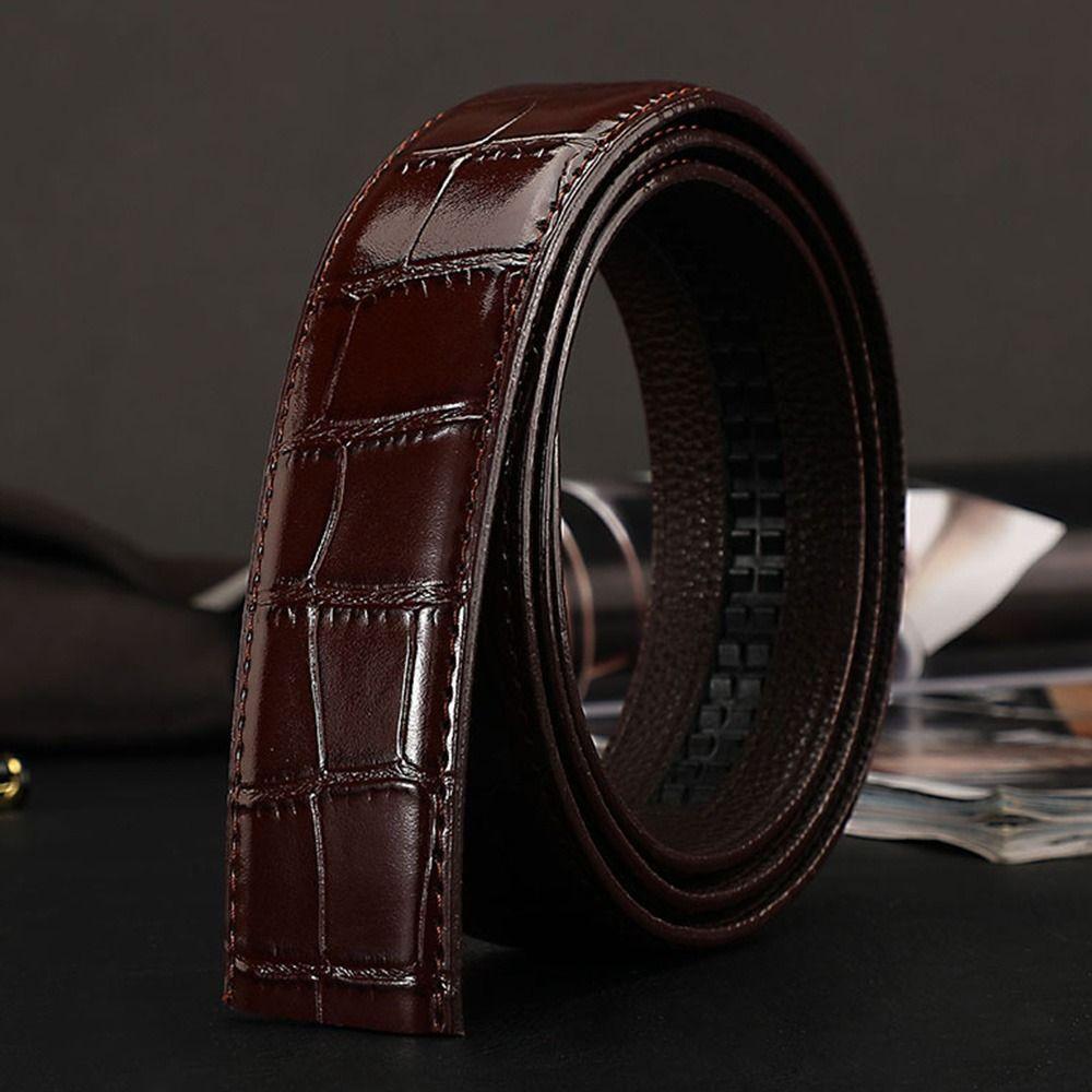 3,5 см пояс из натуральной кожи классический пояс с непористым узором под крокодила