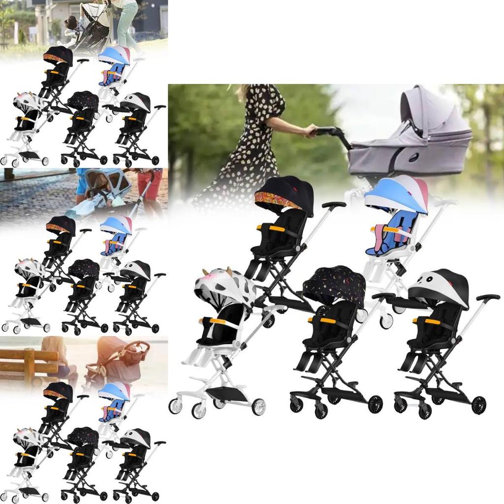 Efficient Foldable Baby Stroller With Adjustable Reclining Seat And Attractive Color Variants