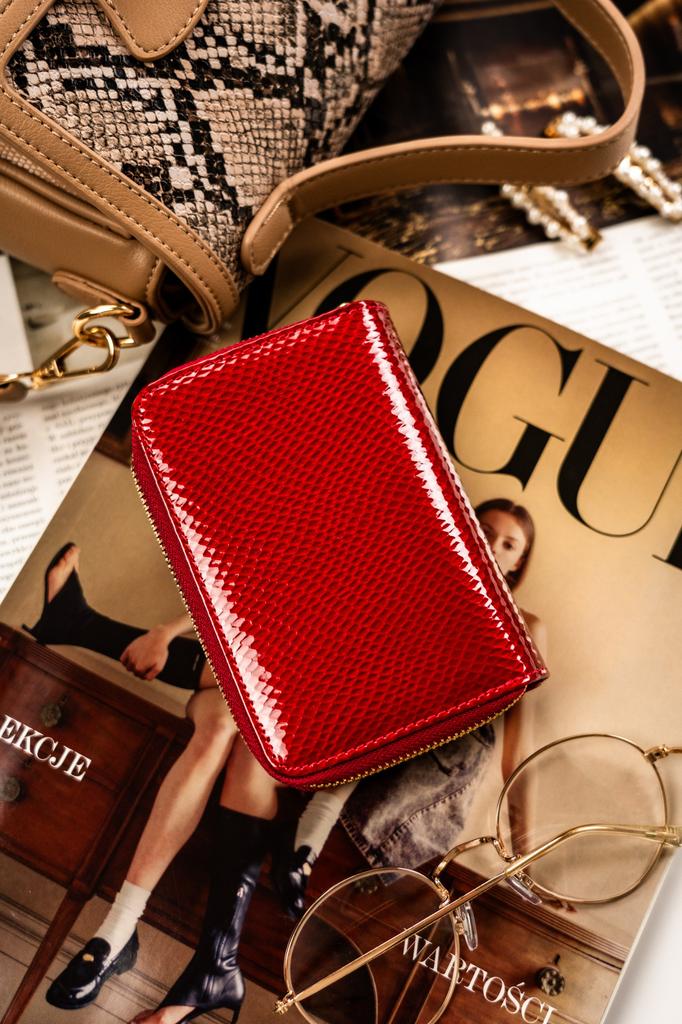 Женский кожаный кошелек PTN 425214-DSL-6150 Красный