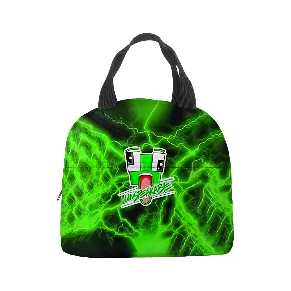 Anime Cartoon Handbag Student Lunch Bag Grades 1-6 Picnic Bag Printed Thermal Insulation Bag Meal Bag