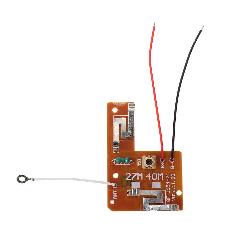 4CH RC Remote Control 27MHz Circuit PCB Transmitter and Receiver Board with Antenna Radio System for Car Truck Toy