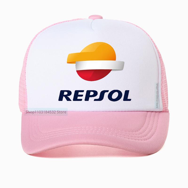 Бейсболка Repsol для активного отдыха и спорта, регулируемая кепка, летняя, с сеткой, дышащая, гоночная кепка