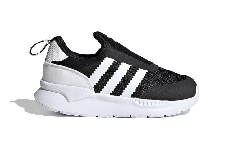 adidas Originals ZX 360 Амортизация Устойчивые к истиранию Дышащие Низкие Детские Кроссовки Черно-белые Для Младенцев и Малышей FX4941