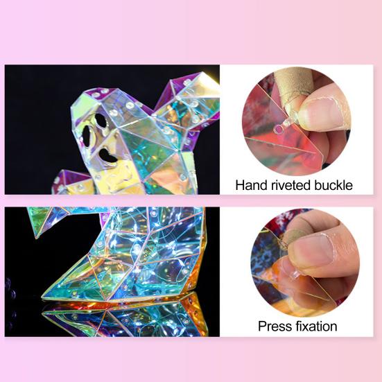 Освещенная фигурка привидения, украшение на Хэллоуин, призматическая переливающаяся жуткая лампа-призрак, питание от USB, красочный светильник-призрак для внутреннего и наружного декора