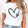 (Premium T-shirt)Hot Protect The Ocean Love Turtle Printed T-Shirts For Women Summer Short Sleeve Tee Shirts Round Neck Tops