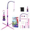 3 in 1 Kids Baseball Training Set Adjustable Tripod Stand with Swinging Ball Batting Tee and Pump for Indoor Outdoor Sports Toy