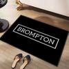 VIKAMA Black Gold Brompton Folding Bike Doormat Non-Slip Wear-Resistant Home Entrance Decorative Foot Mat Home Decor