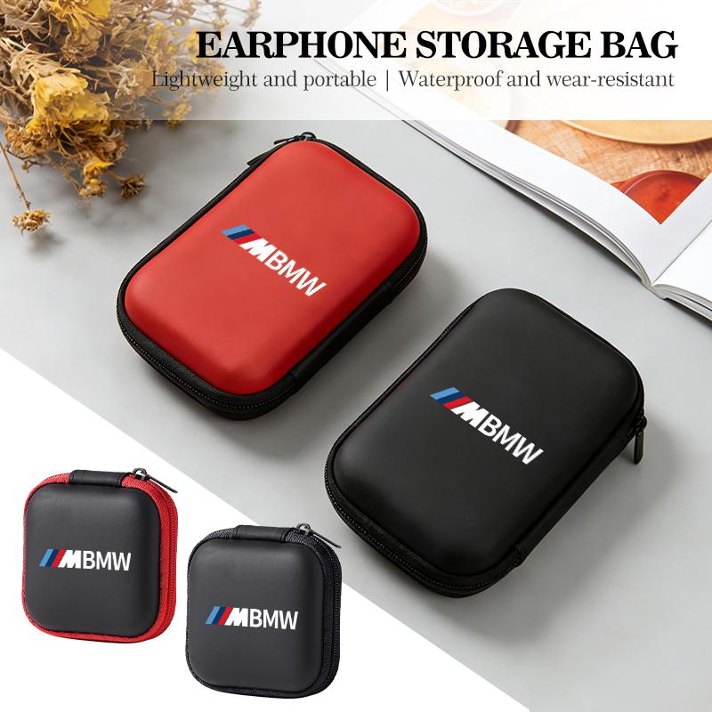 Car Portable EVA Storage Earphone Cable Case Bluetooth Bag For BMW M 1 3 4 5 6 7 Series X1 X3 X4 X5 G20 G38 F48 E36 E39 F222