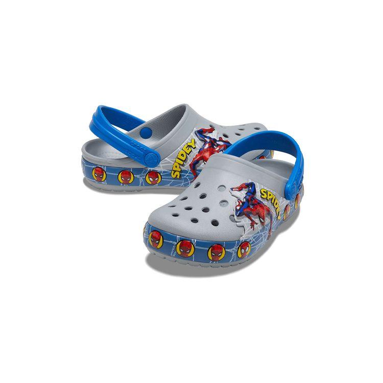 Crocs Fun Lab Человек-паук Простые Повседневные Детские Сандалии Детские Сандалии 206374-007