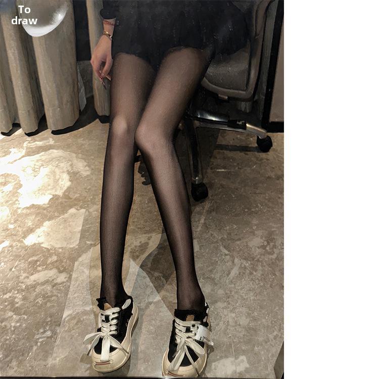 Women's Sheer Fishnet Stockings - Polka Dot & Heart Pattern, Sexy Black & White Options, Large Sizes Available for Spring & Autumn