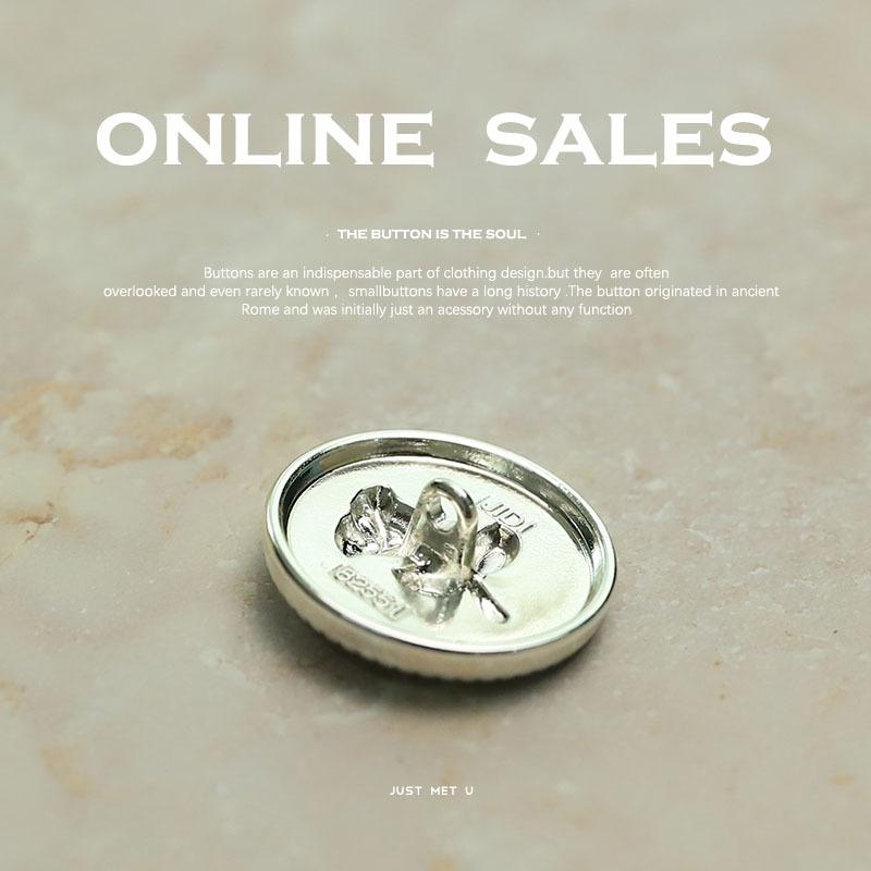 10 шт./Лот Металлические пуговицы для украшения в виде цветов для рукоделия, женской одежды, товаров для DIY-поделок, швейных аксессуаров, швейных материалов