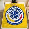 Colombia football Printed Flannel Blanket, soft throw for bedroom sofa, washable,soccer fan merchandise, great gift.