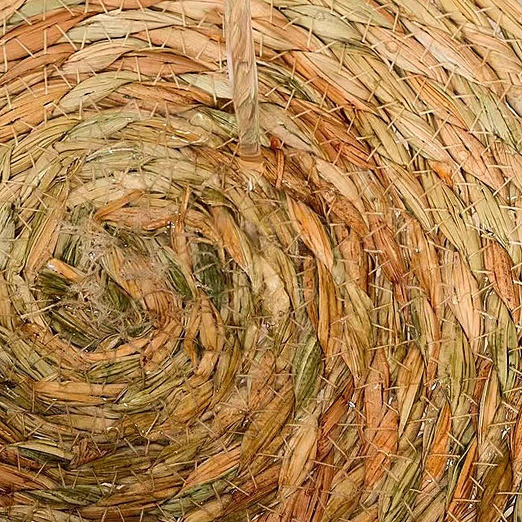 Натуральная кошачья кровать, соломенное гнездо, плетеной домик для питомца, ручная работа, плетение из листьев рогоза, с мягкой подушкой