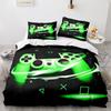 Game Handle King Queen Duvet Cover Kids Teens Boys Gamer Bedding Set Pillowcase Cartoon Psychedelic 2/3pcs Polyester Quilt Cover