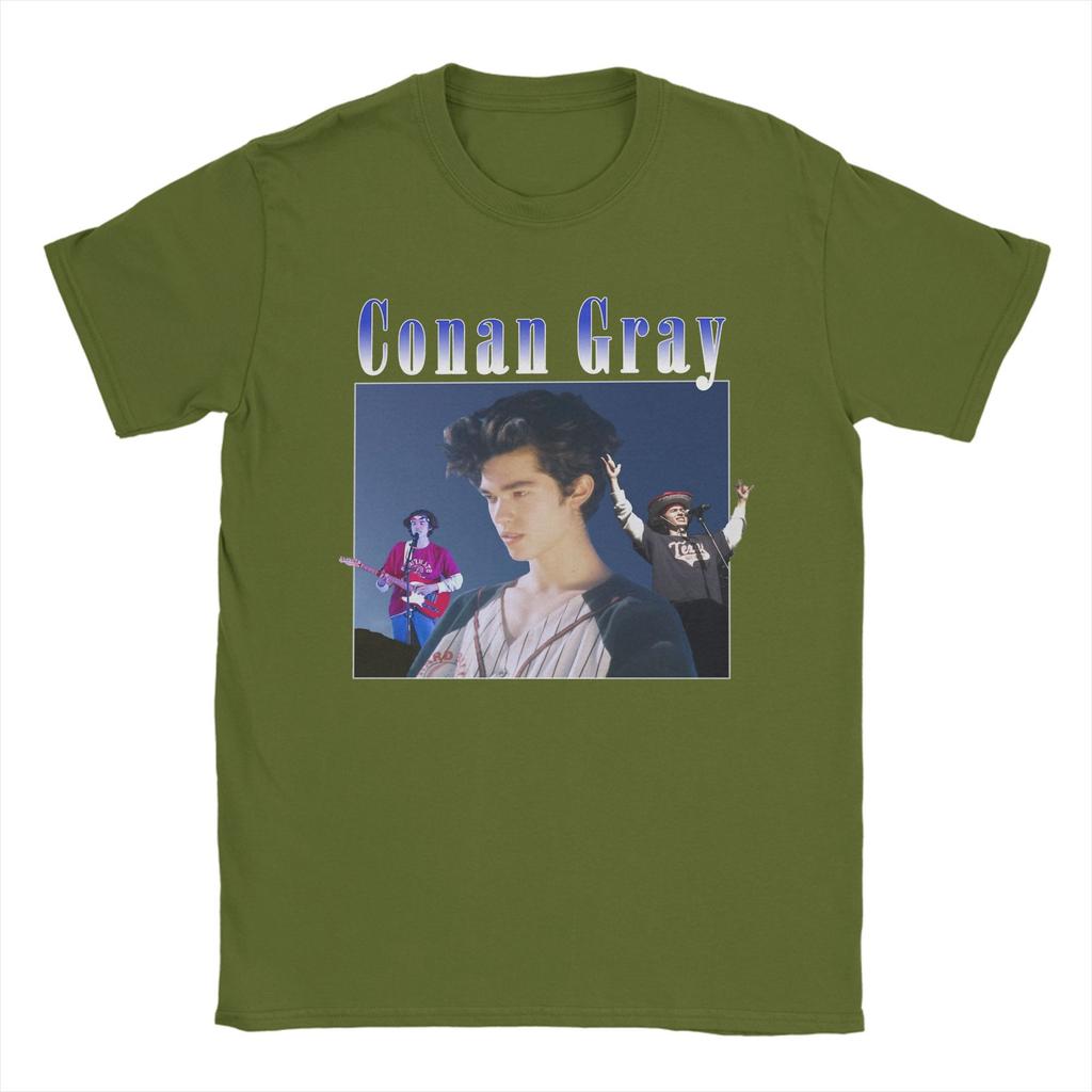 Мужская футболка Conan Gray Потрясающие хлопковые футболки С круглым вырезом С коротким рукавом Летние топы