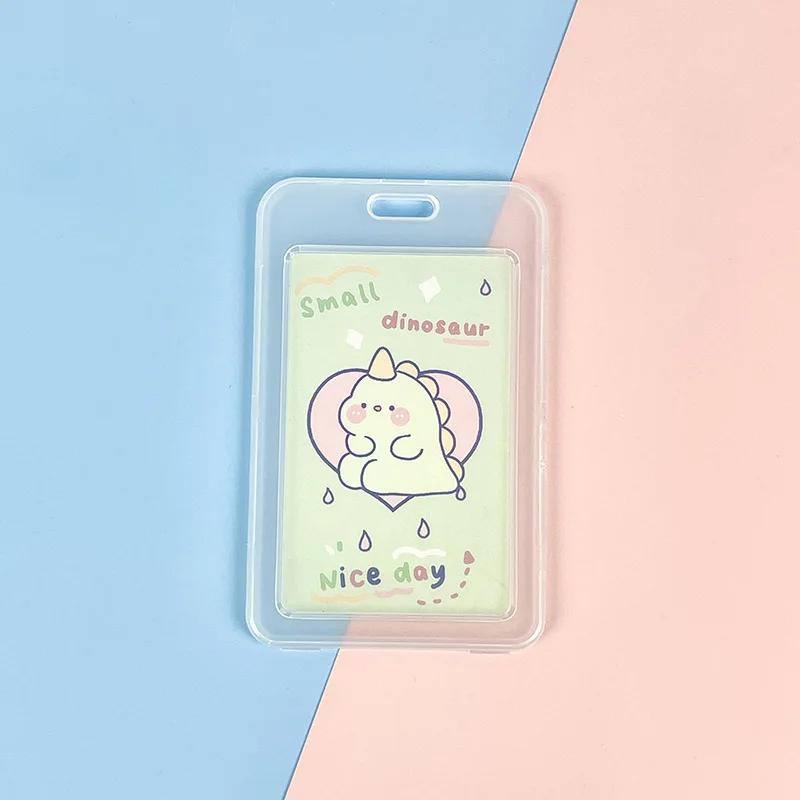 Kawaii Cartoon Lanyard Card Cover for Student Bus Cards Case Work Card Covers Id Credit Holder Storage Bags
