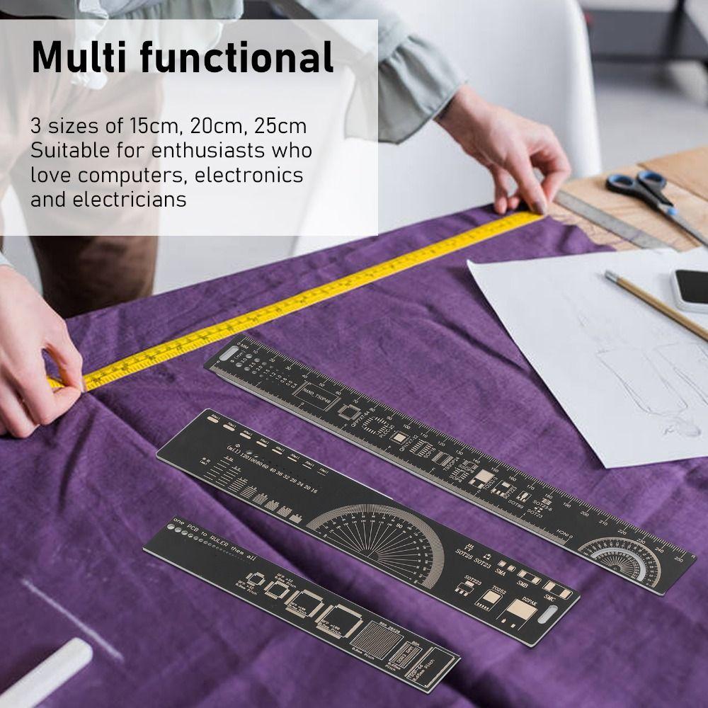3 PCS 15cm / 20cm / 25cm  Size Engineering Scale Ruler
