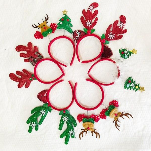 Starry Sky Christmas Props Headband Party Show 6-piece Set