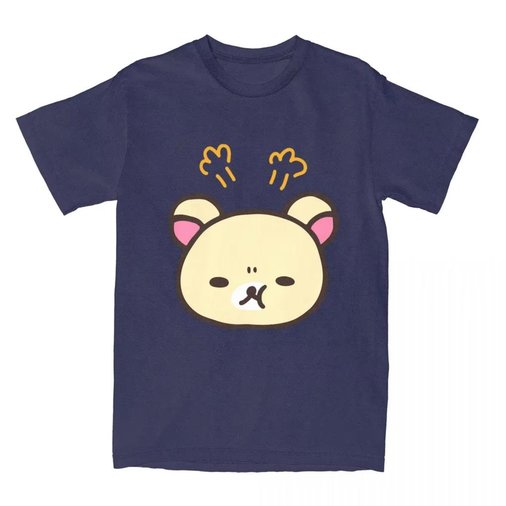 Rilakkuma Angry T-Shirts Men Women Funny Pure Cotton Tees O Neck Short Sleeve T Shirts Original Clothes