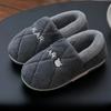 Мода Зима мужская сумка каблук хлопковые туфли Дом Теплые Плюшевые Тапочки для пар Мужские Домашние Тапочки Противоскользящие Женские Пушистые Тапочки Zapatos